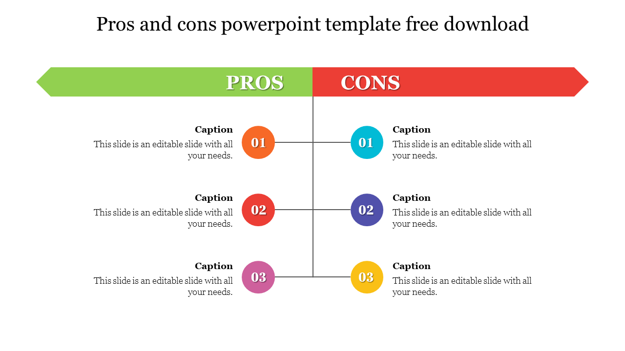Powerpoint Pros And Cons Template Free Printable Templates